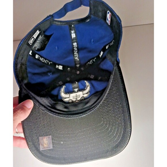Chicago Bulls New Era 9FORTY Team Adjustable Black/Blue Hat Cap Collectable - Picture 4 of 8